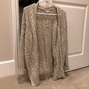 Beige madewell cardigan (size M)